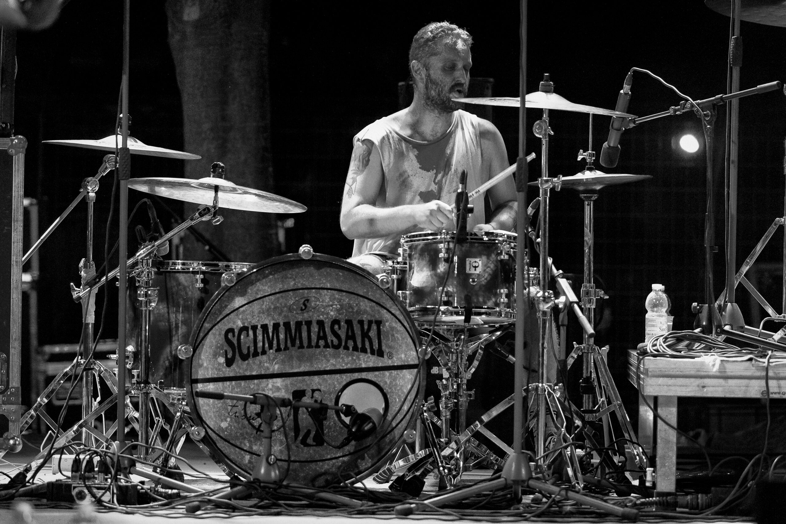 Santian Cristori batterista Scimmiasaki indie rock