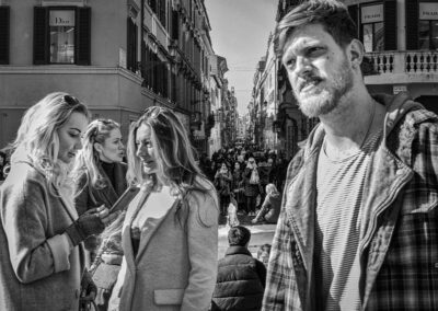 Street photography, Roma, piazza di Spagna